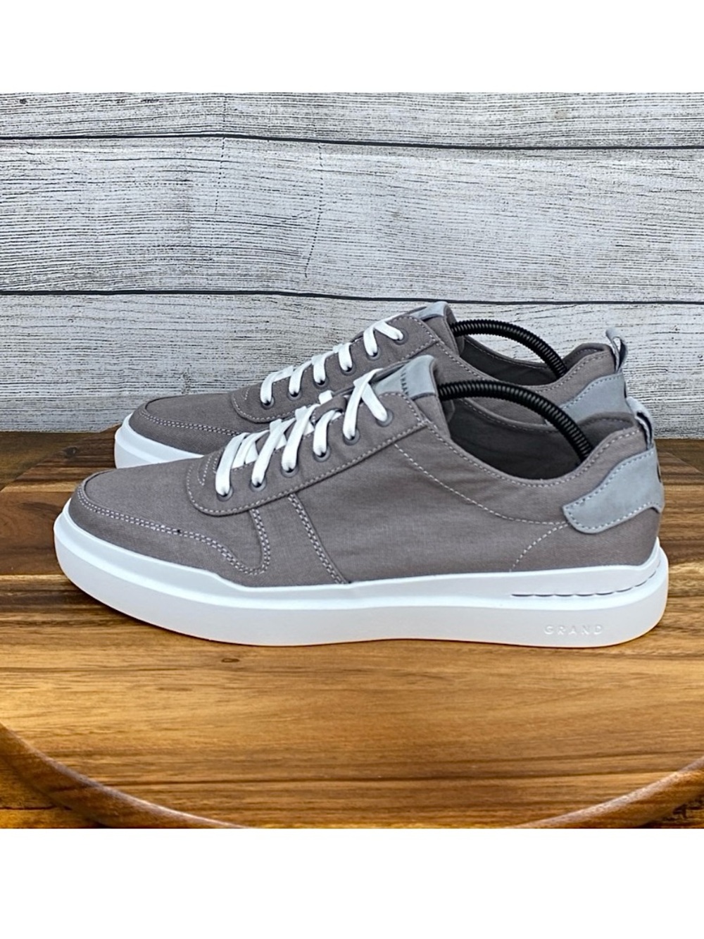 Cole Haan GrandPro Rally Canvas Court Sneaker Gray White C34740 Men Shoe Size 10